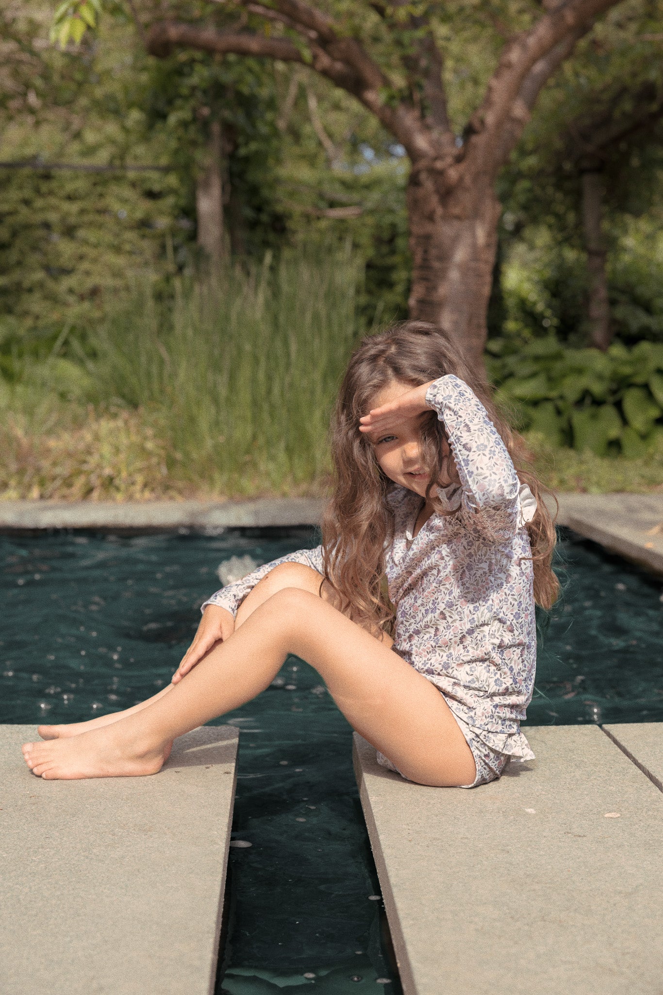 [JAMIE KAY]   셀리스트  투피스 래쉬가드 베스트  수영복 Celeste Rash Vest Set Swimsuit - Quinn Egret
